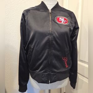 VS x NFL 49ers Satin Bomber Jacket